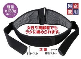 ミズノ腰部骨盤ベルト」説明入