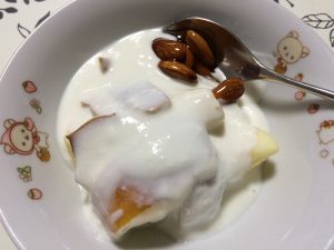 リンゴの皮でヨーグルト