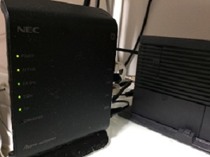 NEC Aterm WG1200HP3箱 点灯