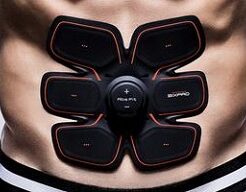「シックスパッド アブズフィット」貼る位置